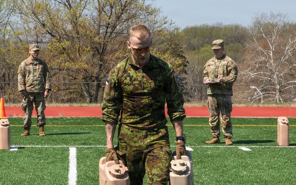 Estonian Soldier Performs Water Can Carry
