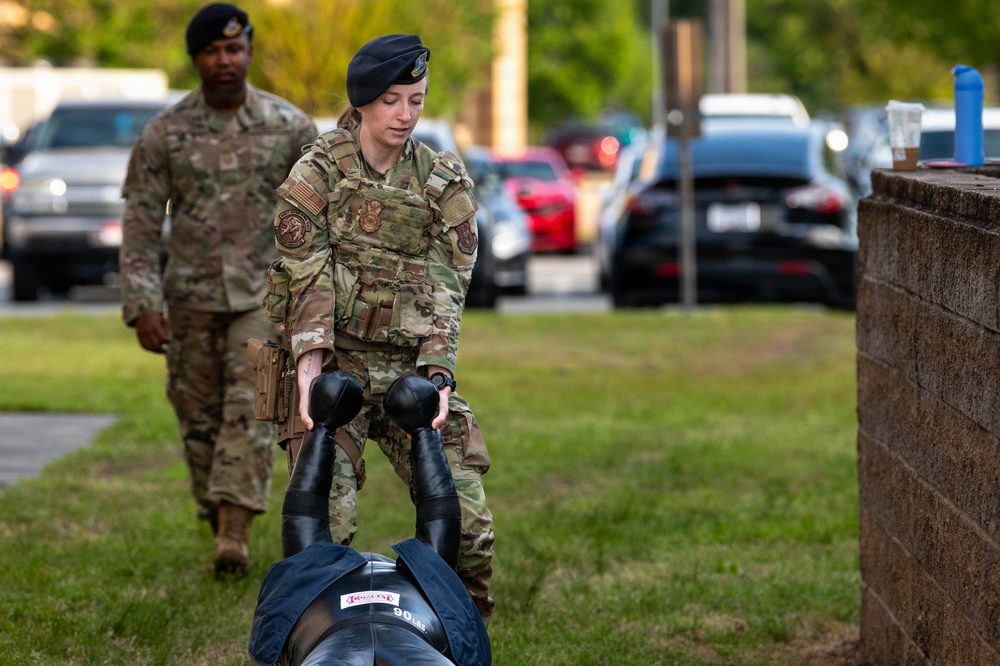 Stress test: 916th Security Forces Squadron conducts stress inoculation training