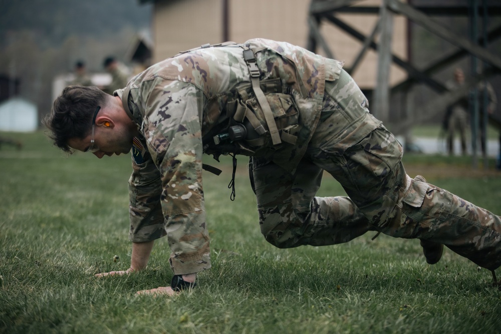 WVNG, DCNG Soldiers Compete in Best Warrior Competition at Camp Dawson, WV.