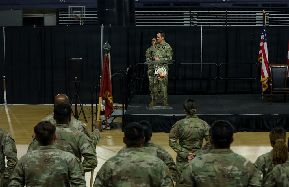 Activation of the 74th Troop Command Battalion