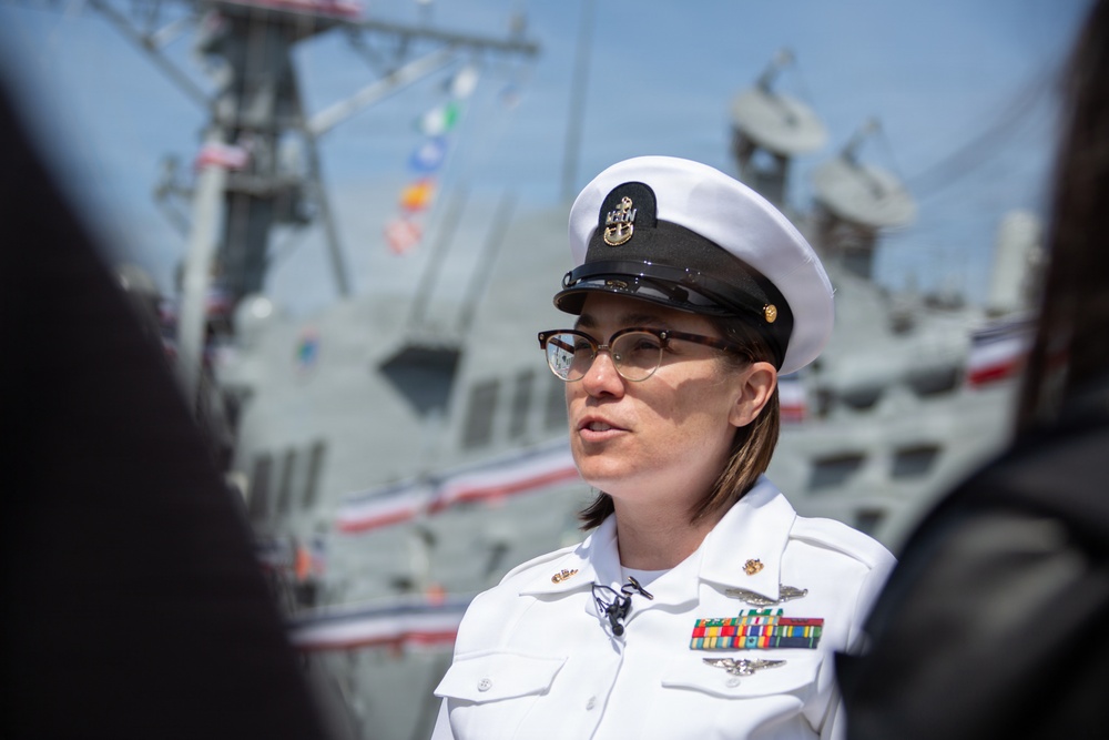 USS Harvey C. Barnum Jr. Commissioning (DDG 124) Ceremony Rehearsal And Sponsor's Luncheon