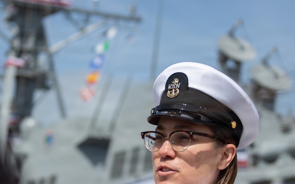 USS Harvey C. Barnum Jr. Commissioning (DDG 124) Ceremony Rehearsal And Sponsor's Luncheon