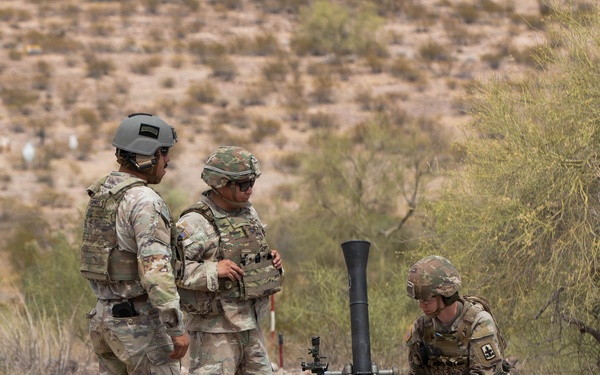 1-158th Infantry mortarmen complete live fire shoot