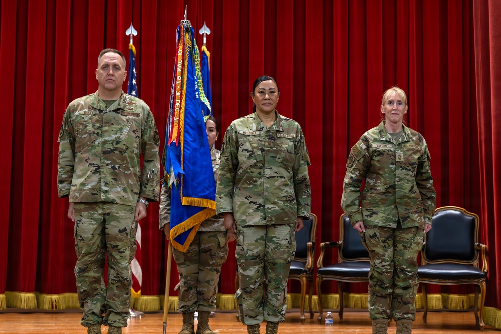 Passing the Torch: 452d AMW Welcomes Incoming Command Chief