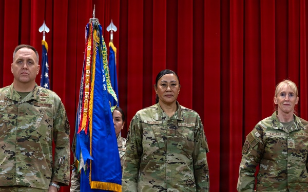 Passing the Torch: 452d AMW Welcomes Incoming Command Chief