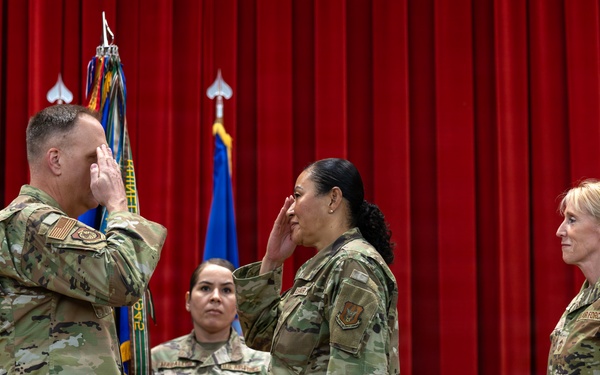 Passing the Torch: 452d AMW Welcomes Incoming Command Chief