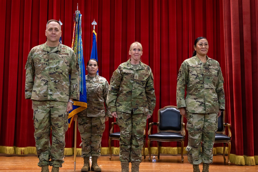 Passing the Torch: 452d AMW Welcomes Incoming Command Chief