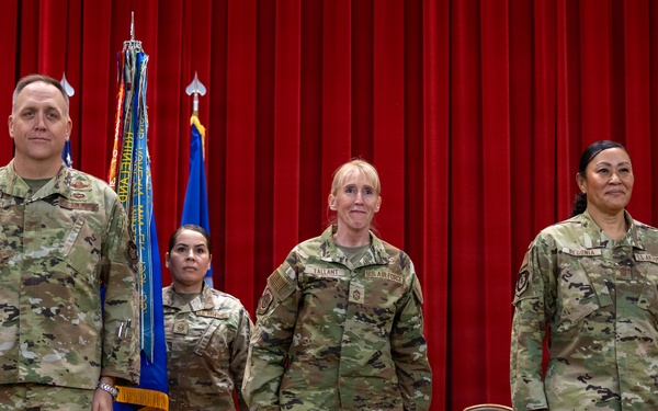 Passing the Torch: 452d AMW Welcomes Incoming Command Chief