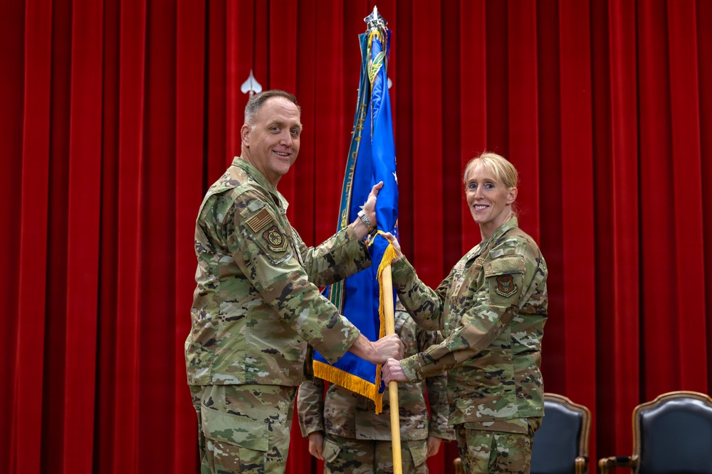 Passing the Torch: 452d AMW Welcomes Incoming Command Chief