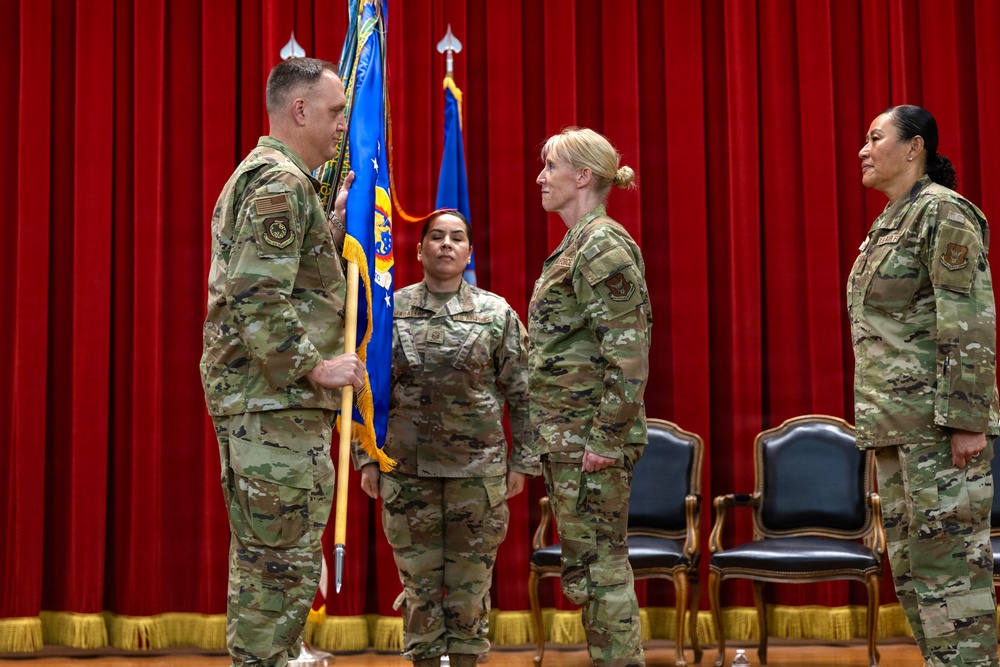Passing the Torch: 452d AMW Welcomes Incoming Command Chief
