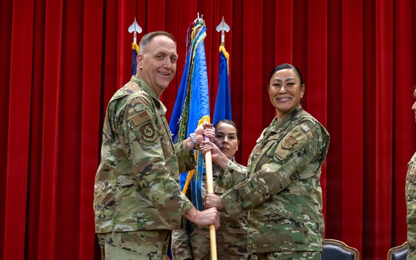 Passing the Torch: 452d AMW Welcomes Incoming Command Chief