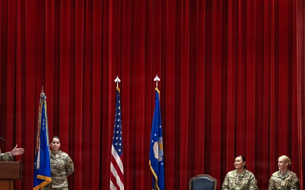 Passing the Torch: 452d AMW Welcomes Incoming Command Chief