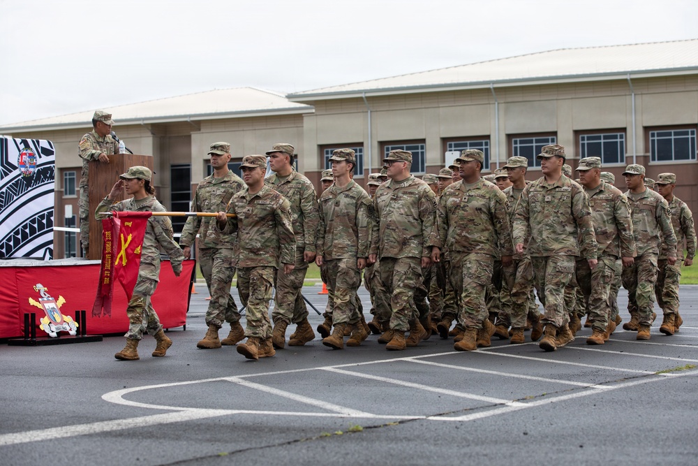 The 1-487th Field Artillery Regiment Change of Command Ceremony
