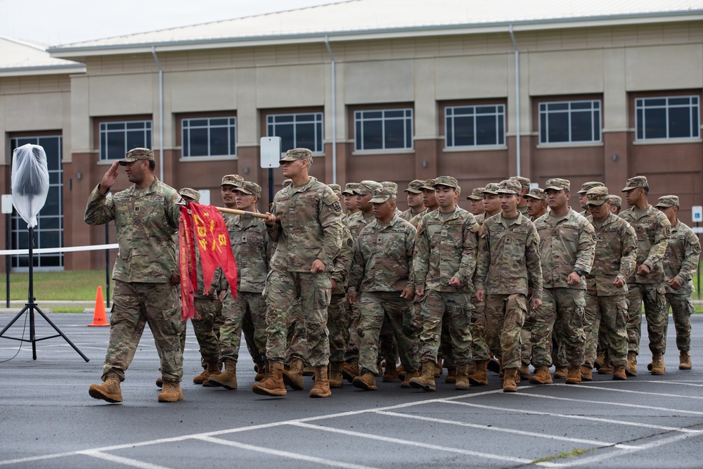 The 1-487th Field Artillery Regiment Change of Command Ceremony