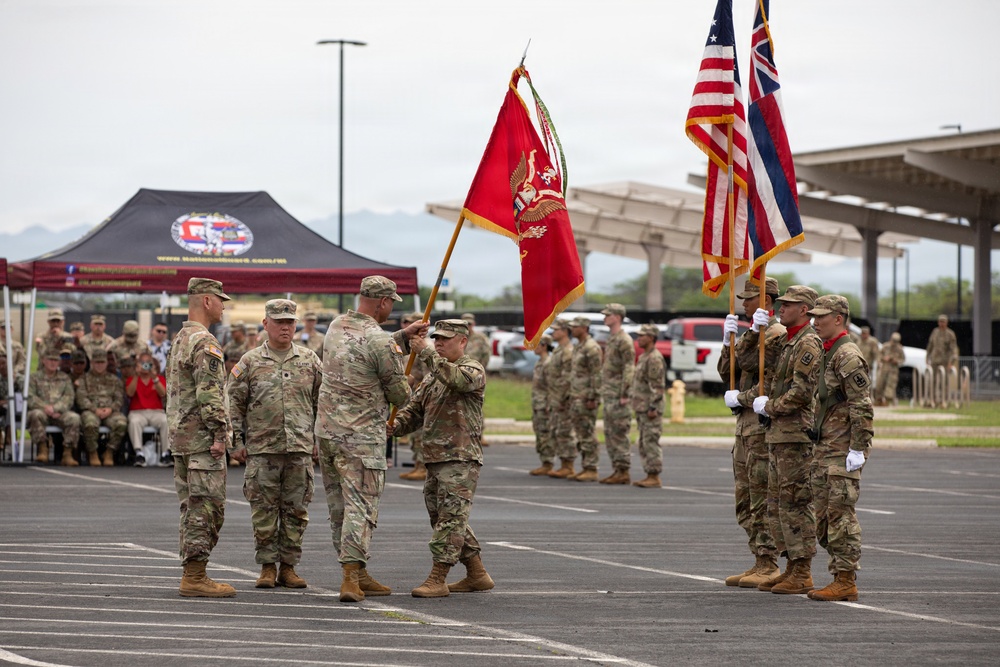 The 1-487th Field Artillery Regiment Change of Command Ceremony