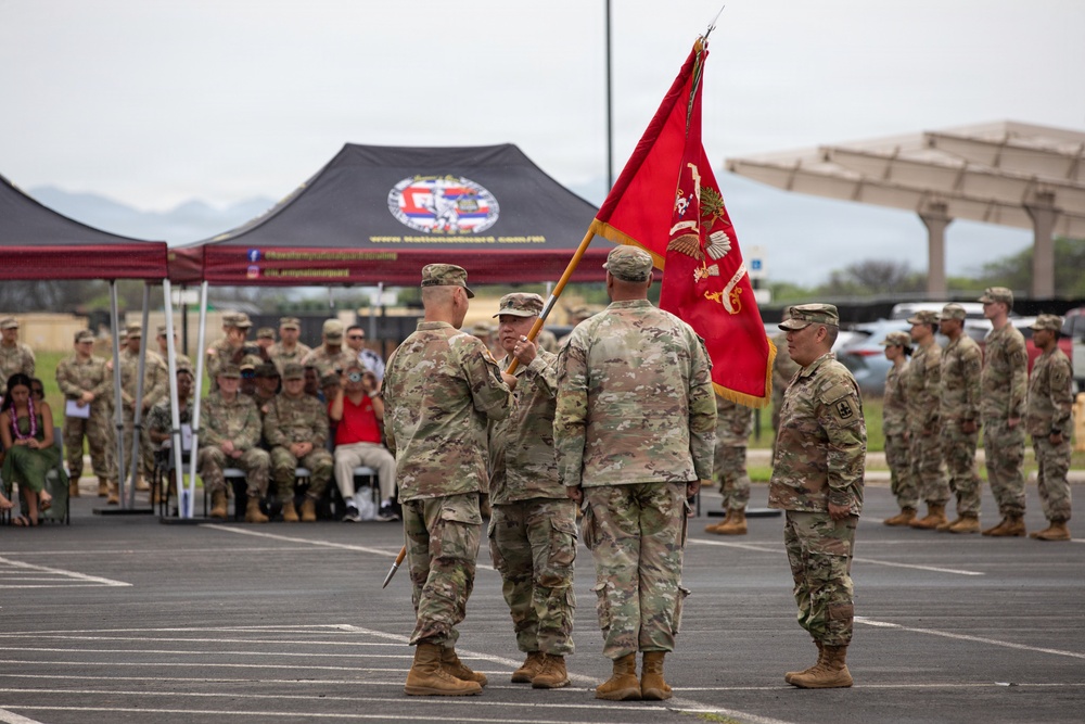The 1-487th Field Artillery Regiment Change of Command Ceremony