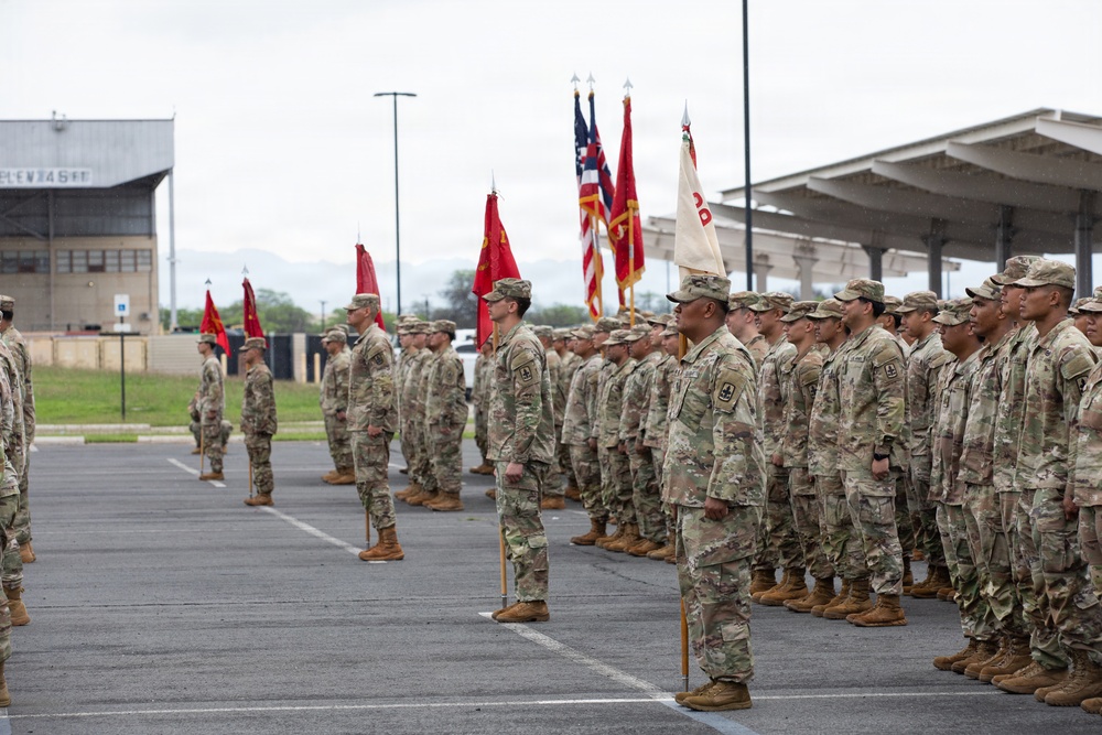The 1-487th Field Artillery Regiment Change of Command Ceremony