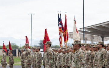 The 1-487th Field Artillery Regiment Change of Command Ceremony