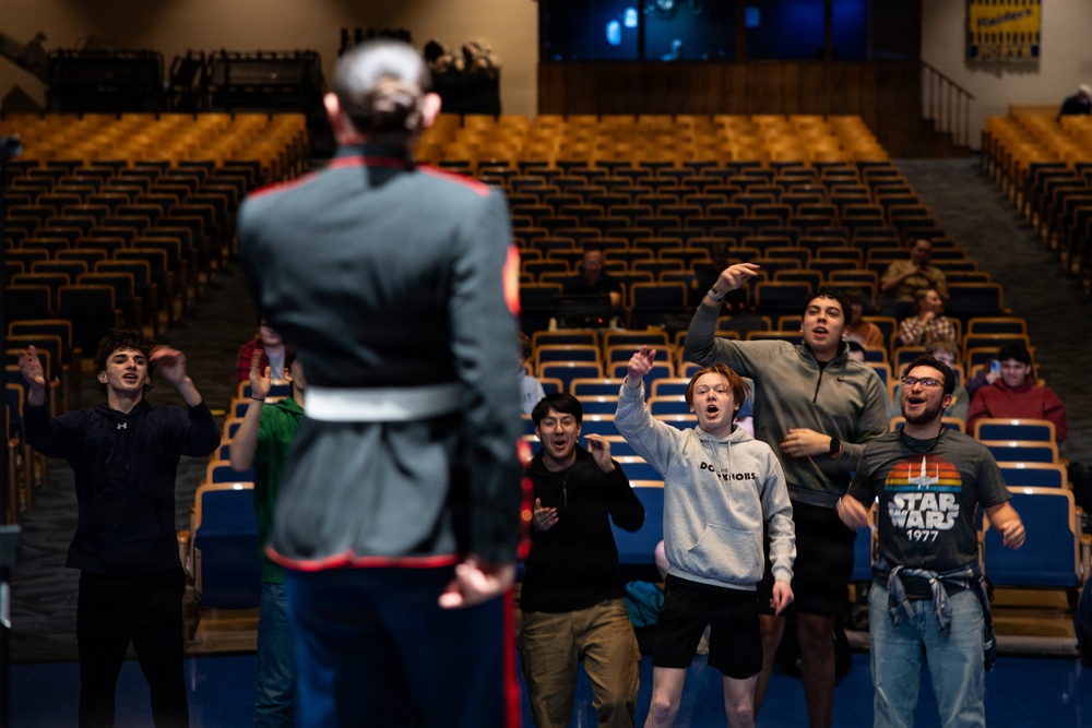 Marine Band San Diego Performs at Sheboygan North High School
