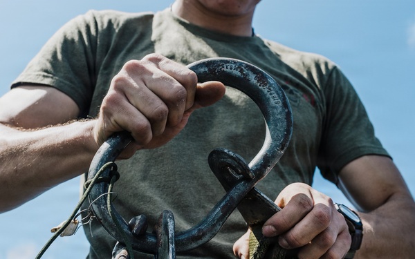 11th MEU Marines Conduct Cargo Loading Exercise Aboard USS Portland