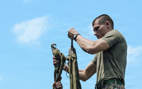 11th MEU Marines Conduct Cargo Loading Exercise Aboard USS Portland