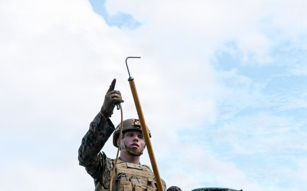 11th MEU Marines Conduct Cargo Loading Exercise Aboard USS Portland