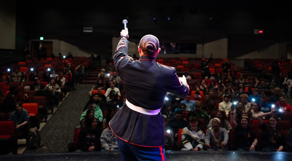 Marine Band San Diego Performs at Robert M. La Follette High School