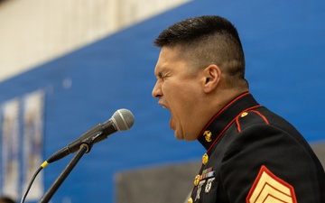 Marine Band San Diego Performs at Random Lake High School
