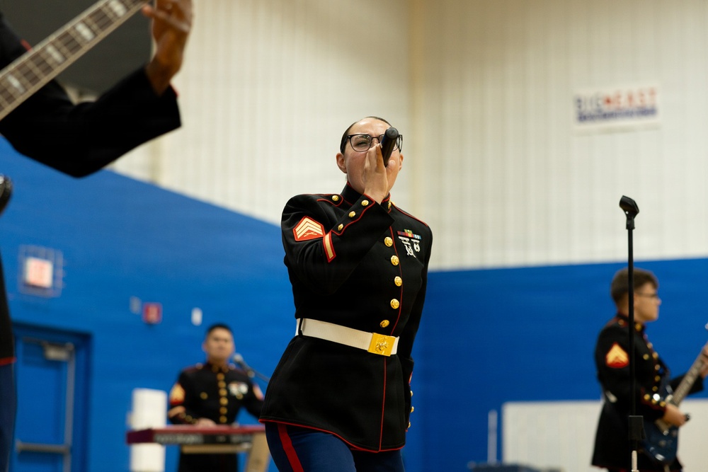 Marine Band San Diego Performs at Random Lake High School