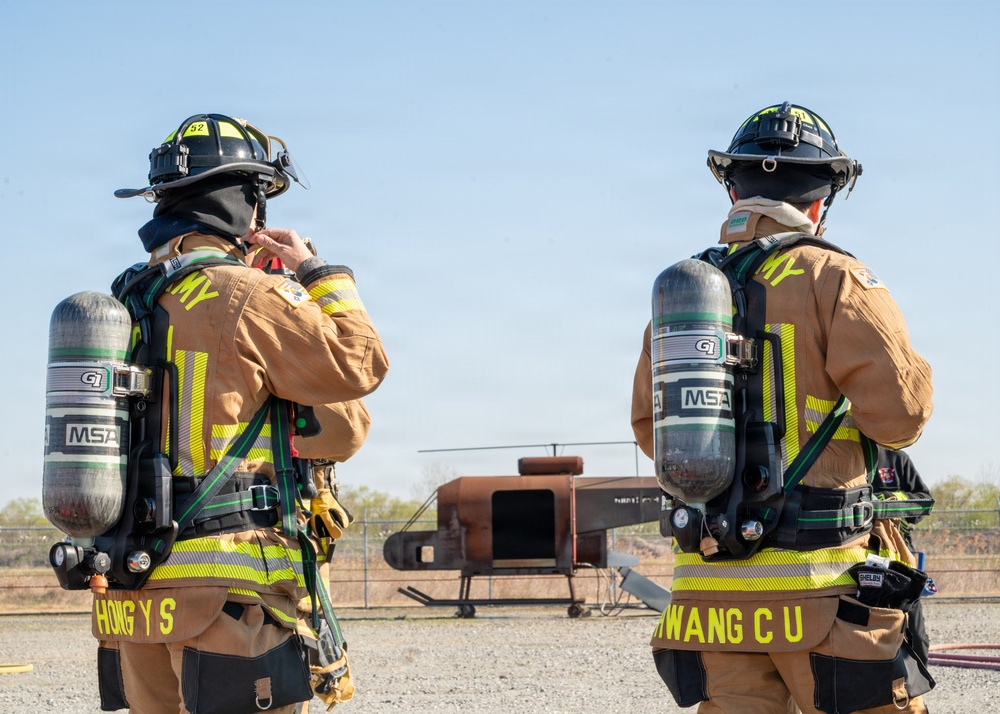 U.S. Army Garrison Humphreys Conducts Joint Aircraft Fire Training