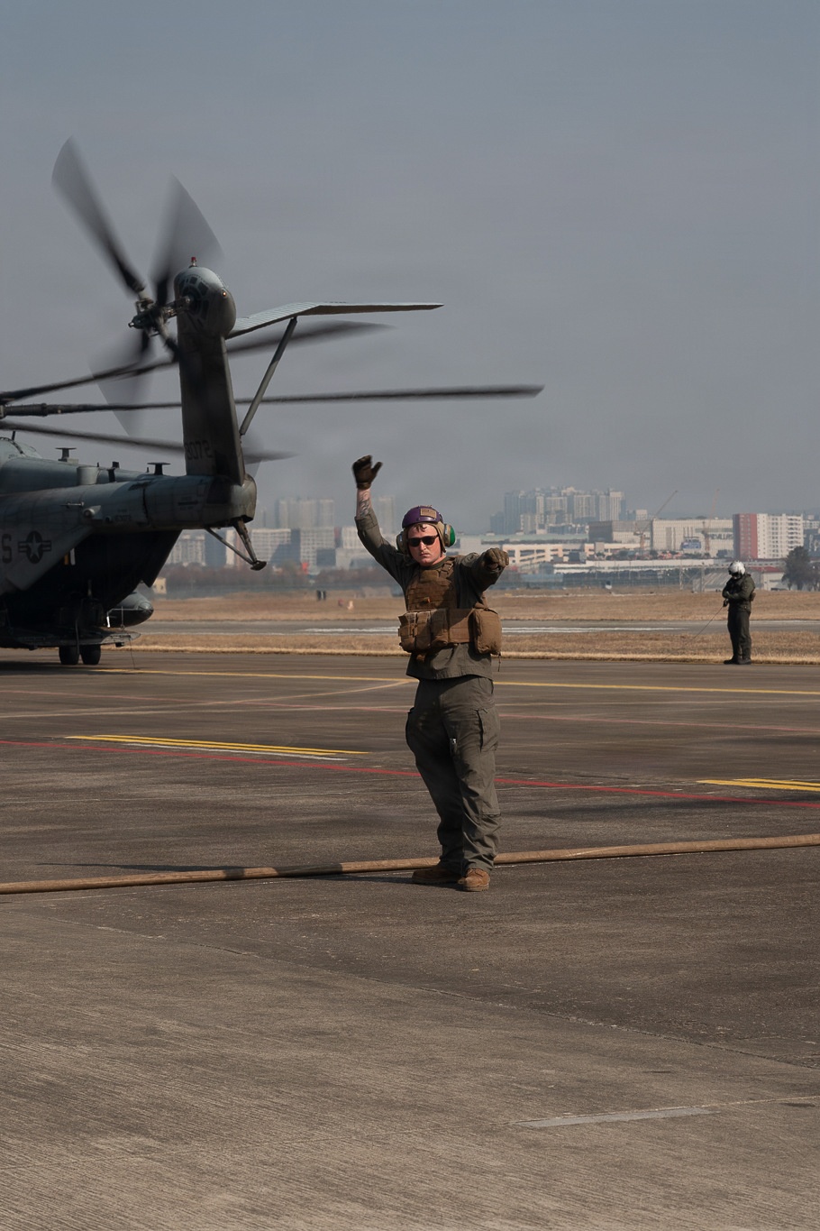 HMH-466, ROK Marine Corps practice aerial gunnery