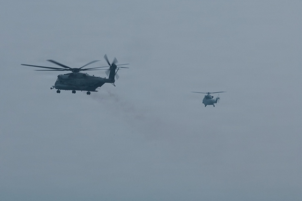 HMH-466, ROK Marine Corps practice aerial gunnery