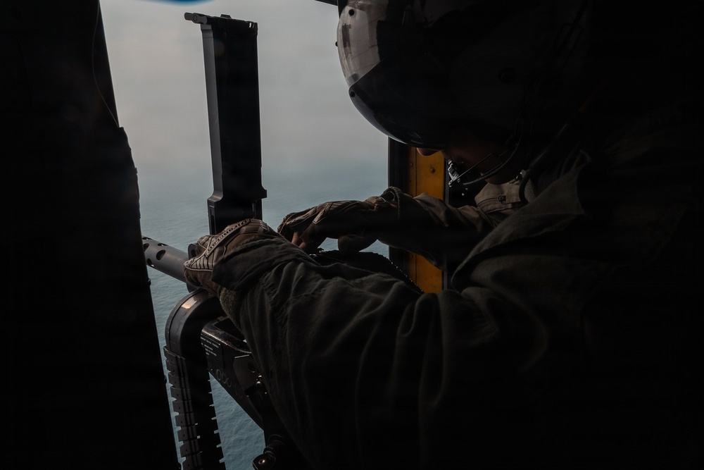 HMH-466, ROK Marine Corps practice aerial gunnery