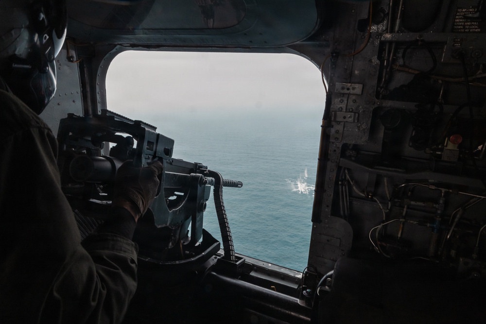 HMH-466, ROK Marine Corps practice aerial gunnery