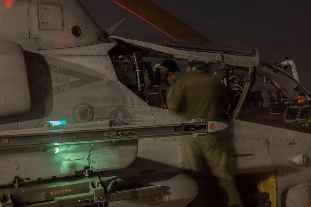 HMLA-369 maintains aircraft on Osan Air Base