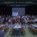 Yokosuka Middle School Holds National Junior Honor Society Cermeony