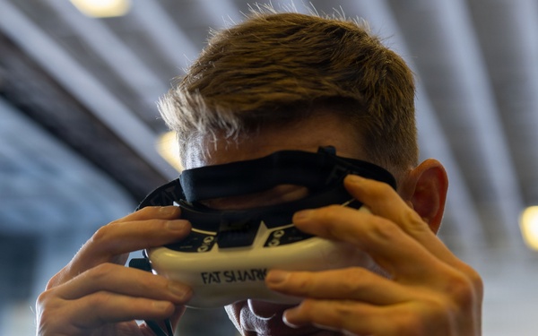 11th MEU Marines Conduct an Unmanned Aircraft System Demonstration Aboard USS Boxer