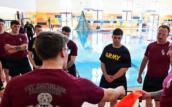 173rd Airborne Brigade Conducts Wet Silk Training
