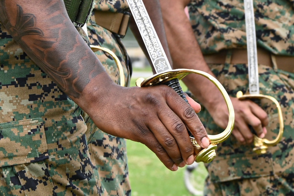 3rd Landing Support Battalion Practices Drill Skills During Corporals Course