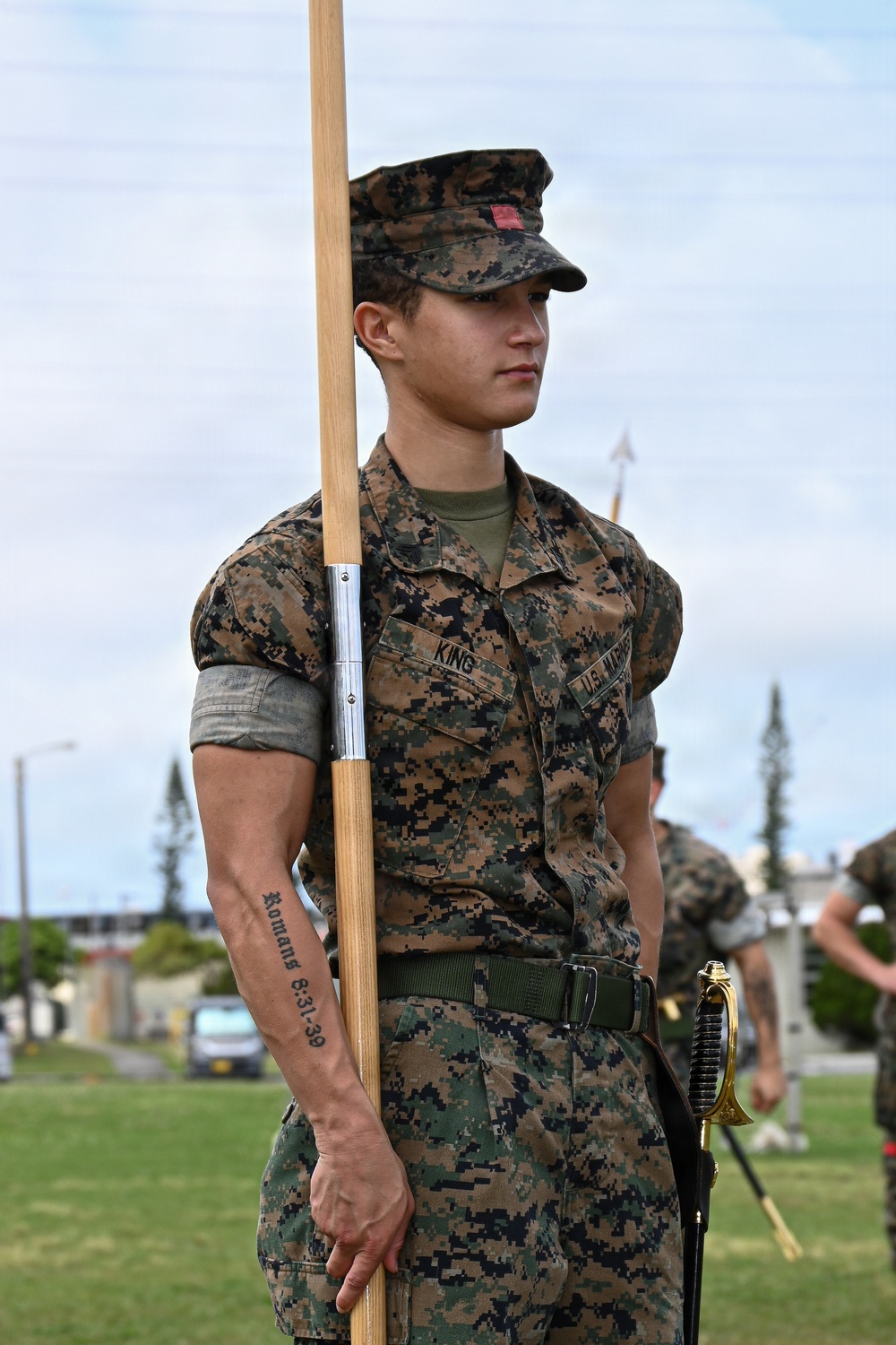 3rd Landing Support Battalion Practices Drill Skills During Corporals Course