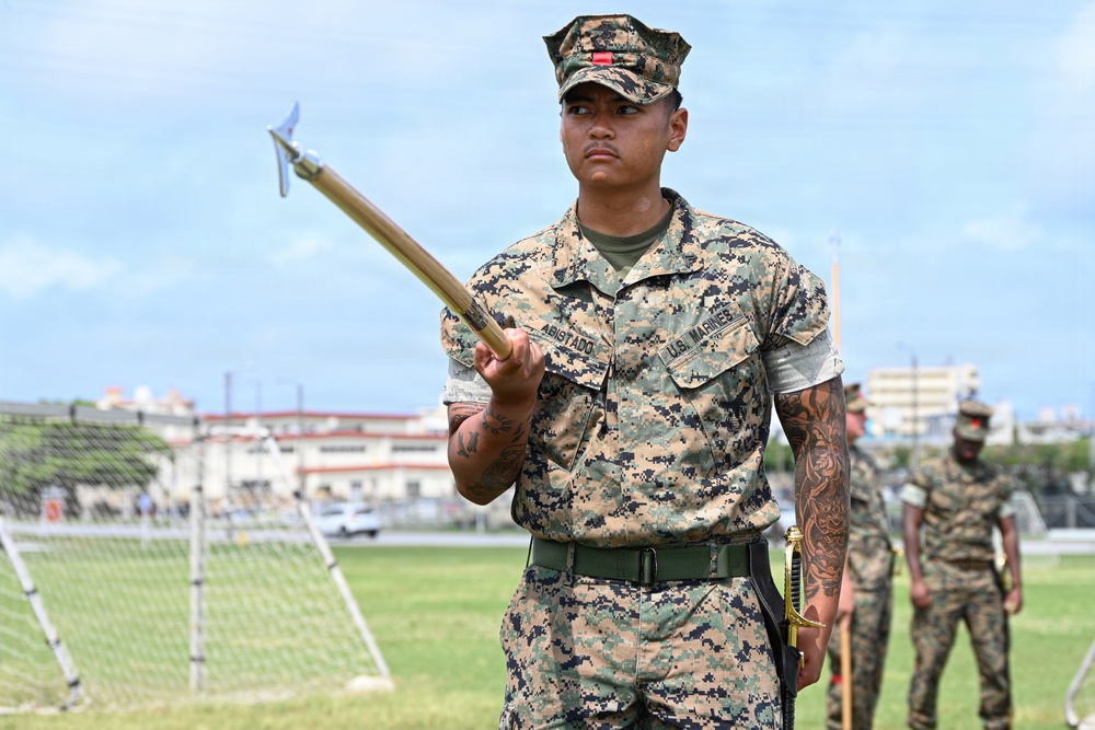 3rd Landing Support Battalion Practices Drill Skills During Corporals Course