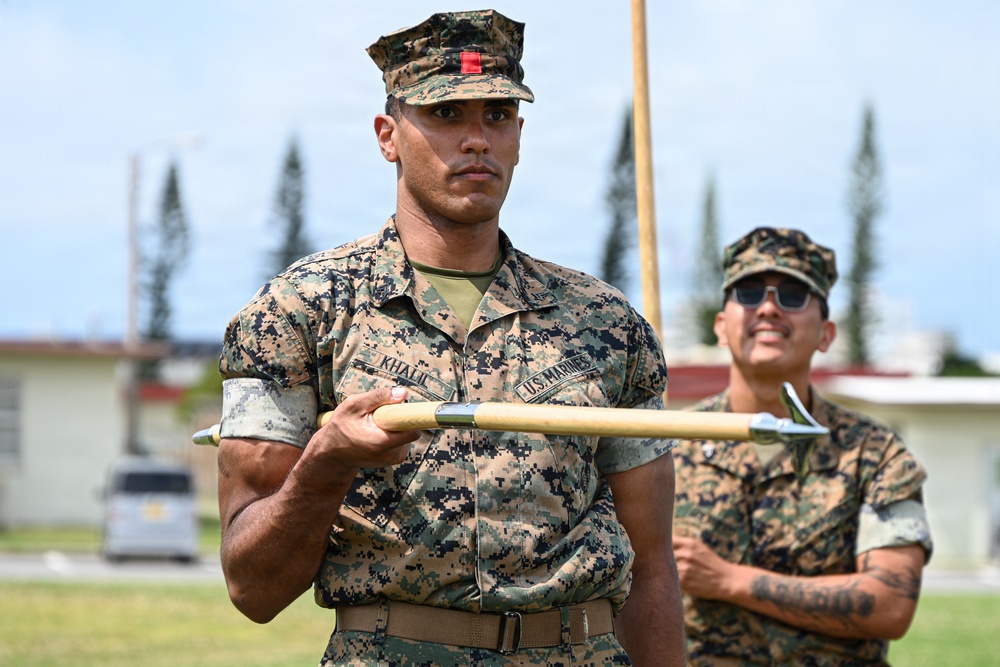 3rd Landing Support Battalion Practices Drill Skills During Corporals Course