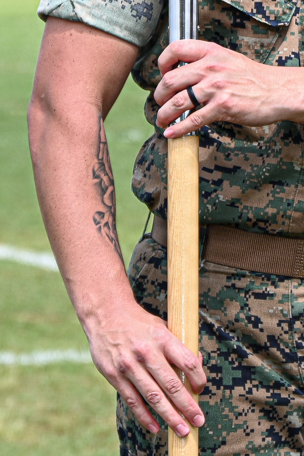 3rd Landing Support Battalion Practices Drill Skills During Corporals Course