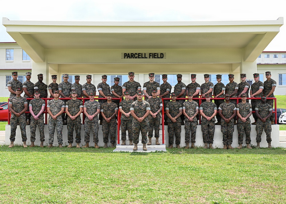 3rd Landing Support Battalion Practices Drill Skills During Corporals Course
