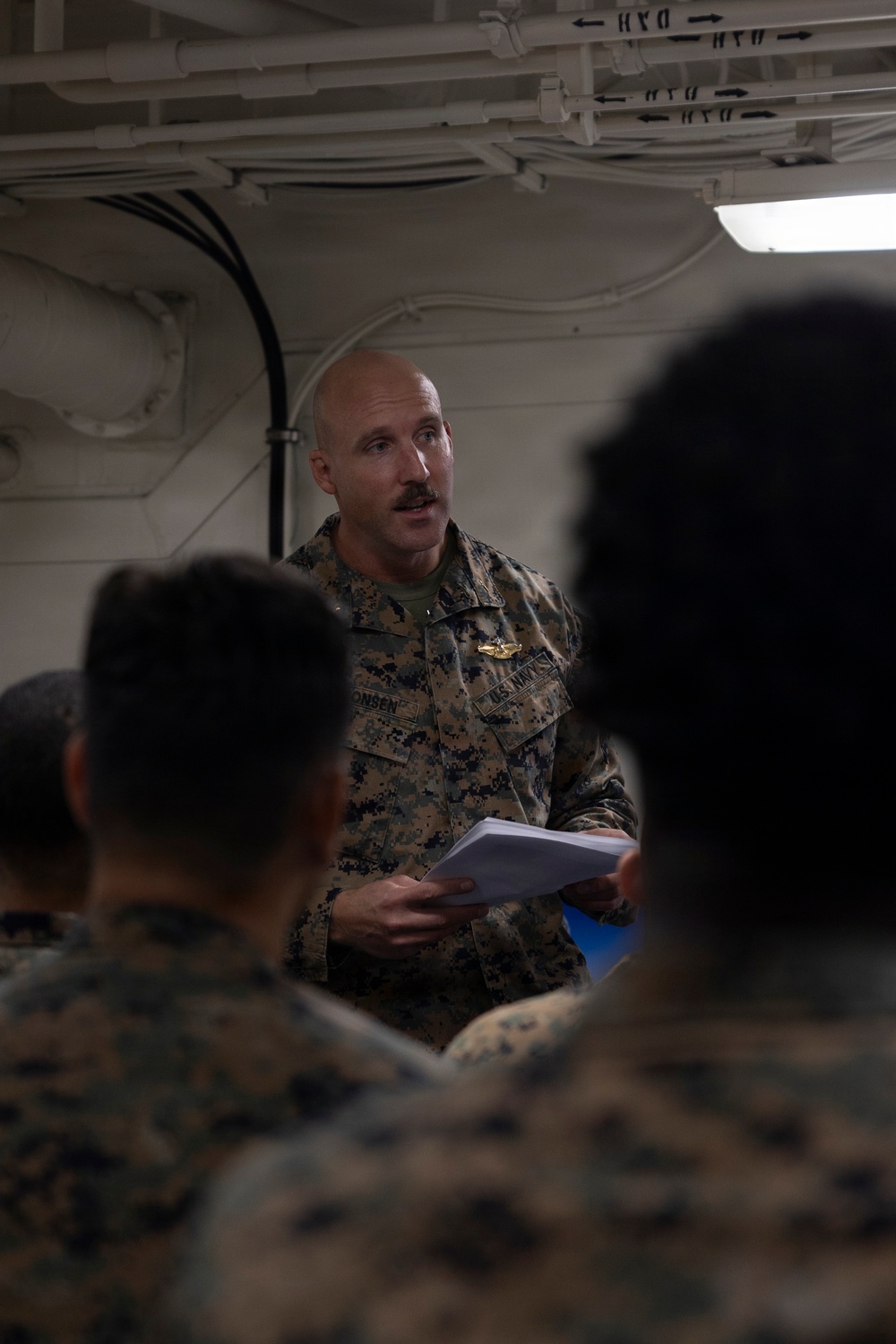 11th MEU Marines, Sailors Conduct Critical Stress Training Aboard USS Boxer