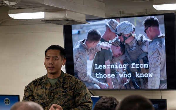 11th MEU Marines, Sailors Conduct Critical Stress Training Aboard USS Boxer