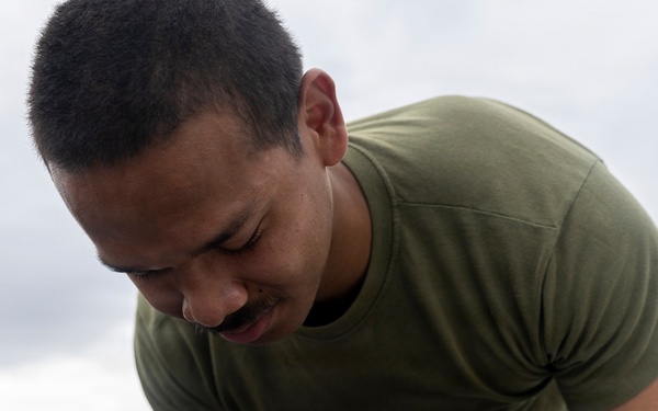 11th MEU Marines Conduct Flight Deck Physical Training Aboard USS Boxer