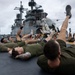11th MEU Marines Conduct Flight Deck Physical Training Aboard USS Boxer