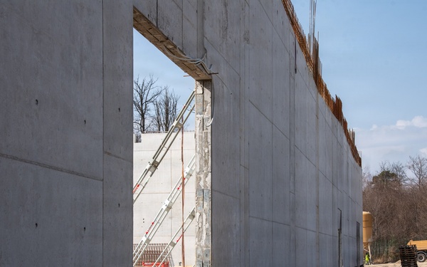 Panzer Commissary construction site on U.S. Army Garrison Stuttgart’s Panzer Kaserne