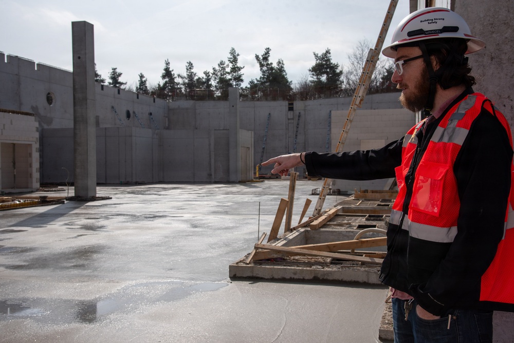 Panzer Commissary construction site on U.S. Army Garrison Stuttgart’s Panzer Kaserne